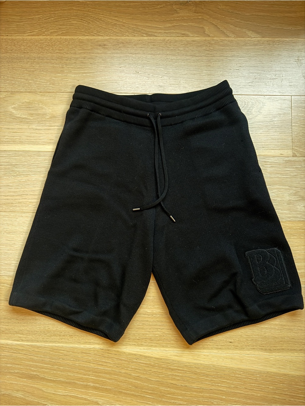 Burberry Black Men's Knit Drawstring Shorts